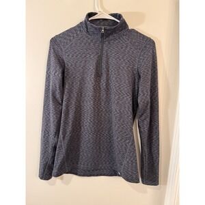 REI Co-op Textured Black 1/4 Zip Pullover Jacket Womens XS